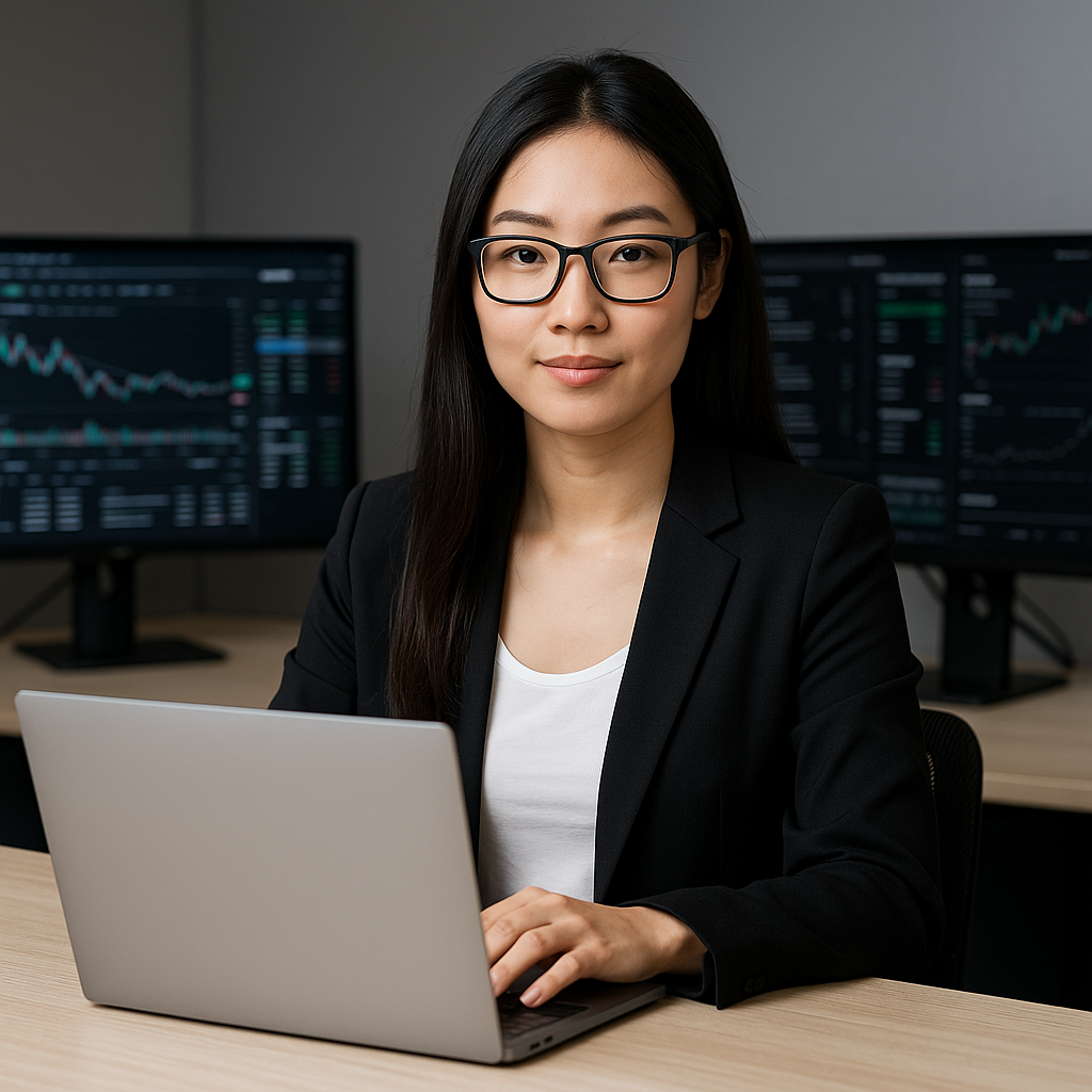 QTPILOT professional working with financial data
