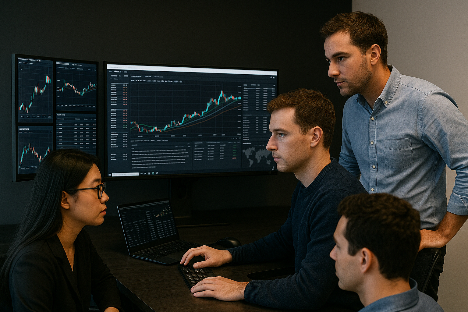 QTPILOT trading team analyzing market data